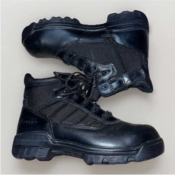 MENS BATES E02262 5” ENFORCER ULTRA LITE TACTICAL LEATHER BLACK BOOTS Size 8.5 - Picture 1 of 7